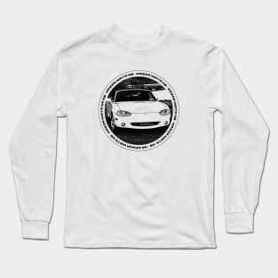 Mazda Miata MX-5 NB Black 'N White 4 Long Sleeve T-Shirt